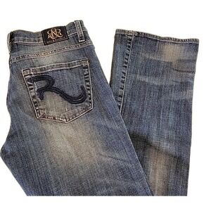 Y2K Rock & Republic Jeans Women's 8 Blue Kasandra Boot Cut